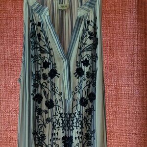 Kyla Seo Boho maxi embroidered dress with tassles